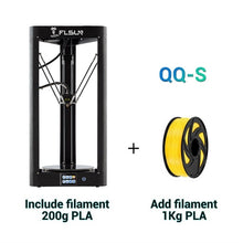 Load image into Gallery viewer, 2019 FLSUN QQ-S High speed Delta 3D Printer, Large Print Size 255*360mm kossel 3d-Printer auto-leveling touch screen Wifi module