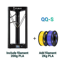 Load image into Gallery viewer, 2019 FLSUN QQ-S High speed Delta 3D Printer, Large Print Size 255*360mm kossel 3d-Printer auto-leveling touch screen Wifi module
