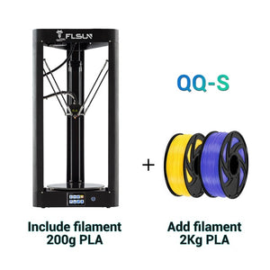 2019 FLSUN QQ-S High speed Delta 3D Printer, Large Print Size 255*360mm kossel 3d-Printer auto-leveling touch screen Wifi module