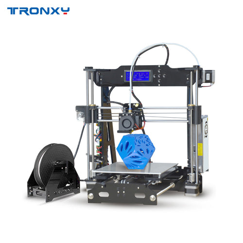 Tronxy Desktop 3D Printer DIY Kit Self Assembly Acrylic Structure with Heatbed TF Card USB Interface