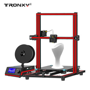 Tronxy X3S 3D Printer 3-Steps Installation Dual Z Screws Double Fans 330 * 330 * 420mm Print Size