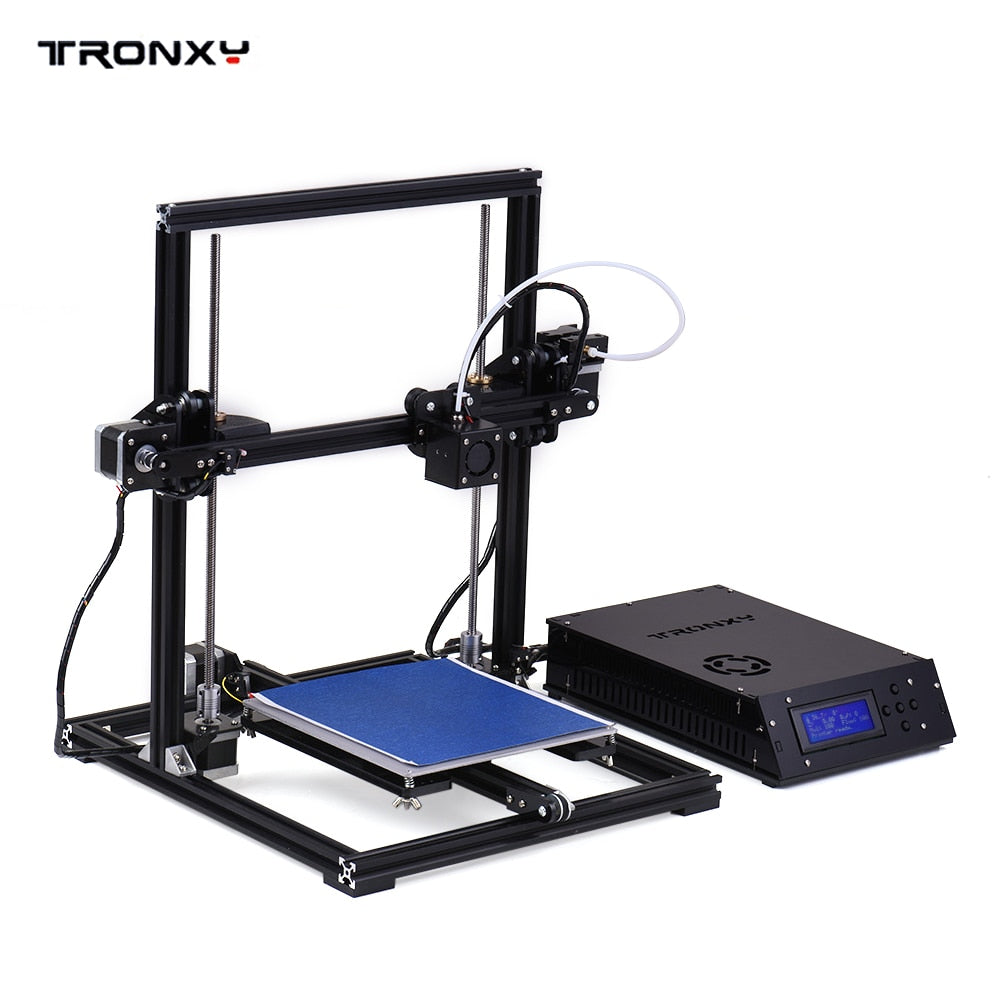 TRONXY X3 Aluminum Structure Machine Desktop 3D Printer Kit DIY Self Assembly Auto Leveling with LCD Screen 8GB Memory Card