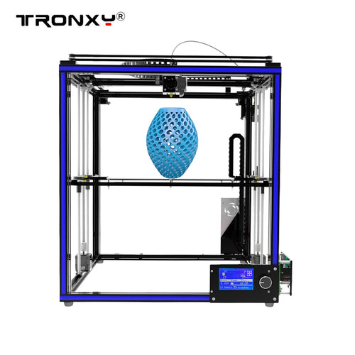 High Precision Tronxy X5S DIY 3D Printer Dual Z Axis with LCD12864 Screen Metal Frame Big Area CoreXY System 3D Printer Kits