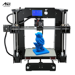 Desktop 3D Printer Kits Anet A6 High Precision Big Size 3D Printer i3 DIY Self Assembly LCD Screen with 16GB SD Card