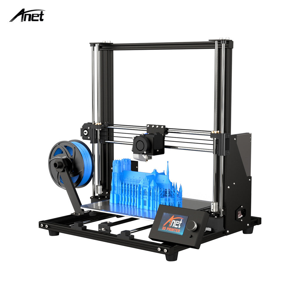 Anet A8 Plus Upgraded High-precision 3D Printer Half DIY Semi-assembly 300*300*350mm Large Print Size Aluminum Alloy Frame