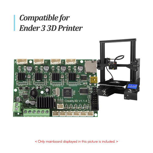 Creality 3D Printer Accessory Mainboard Motherboard Replacement Control Board 24V with USB Port Power Chip for Ender 3