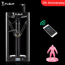 Load image into Gallery viewer, 2019 NEW 3D Printer Flsun QQ-S Kossel Auto Level Sensor Lattice HeatBed Pre-assembly Titan Touch Wifi 32bits boad High speed