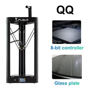 2019 NEW 3D Printer Flsun QQ-S Kossel Auto Level Sensor Lattice HeatBed Pre-assembly Titan Touch Wifi 32bits boad High speed