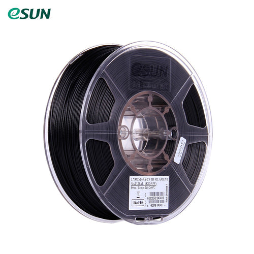 eSUN ePA-CF 1.75mm Carbon Fiber Filled Filament 1KG 2.2lb Spool Consumables Natural Material Refills for 3D Printers
